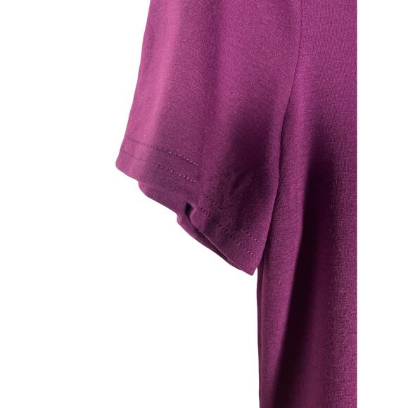 Purple Womens V-neck Blouse Size Small - Picture 3 of 6